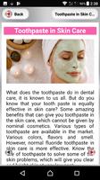 Toothpaste in Skin Care captura de pantalla 3