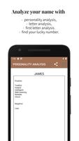 Name Analysis screenshot 2