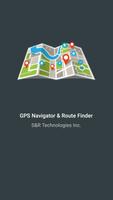 GPS Route Finder-Voice Maps Affiche