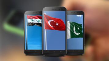 World Flags - Live Wallpapers- 截圖 3