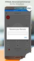 Remote for Sony syot layar 2