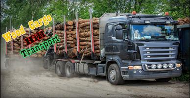Pk Wood Cargo Truck Driver Affiche