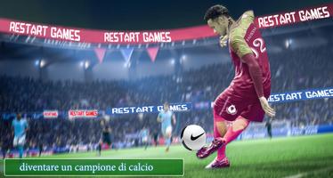 Poster campione di calcio kick soccer