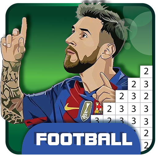 Pixel Soccer Logo Club - Sandbox Color by Numbers