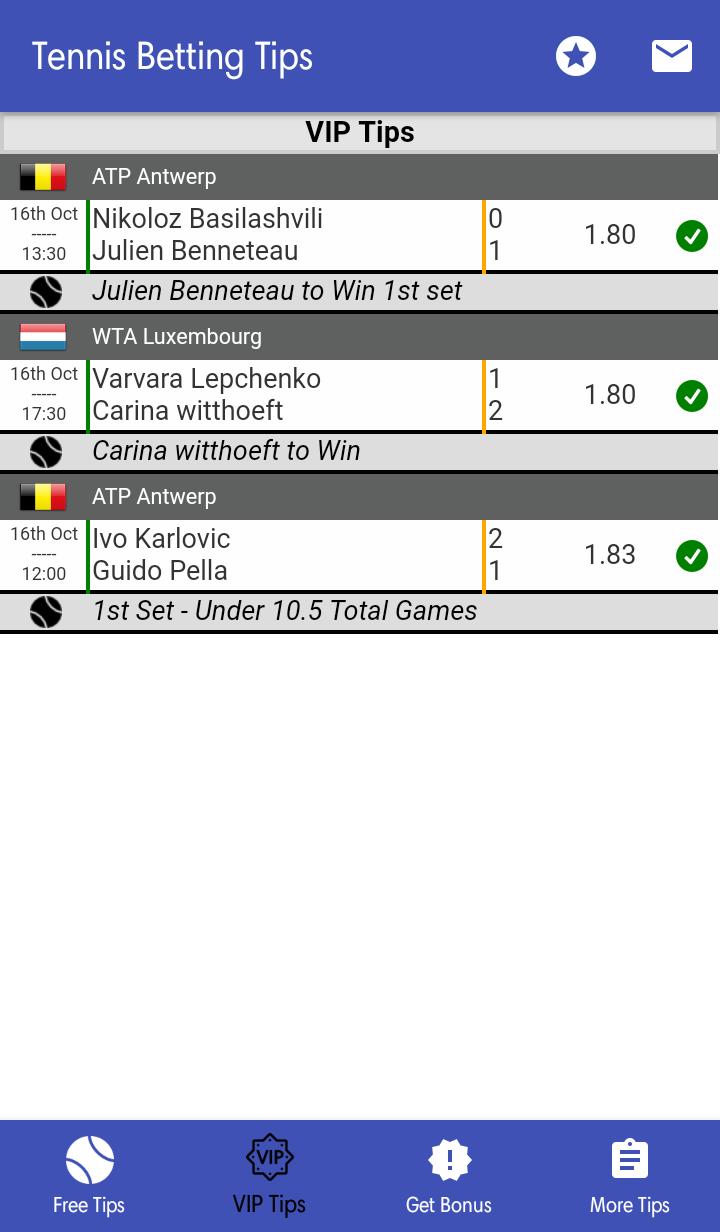 VIP Betting Tips - Tennis APK for Android Download