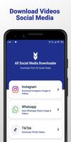 Video Downloader Social Media Affiche