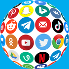 All social media and social network app icon