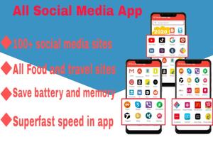 All Social Media & Social Network in one app Affiche