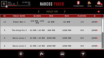 Narcos Poker 스크린샷 2