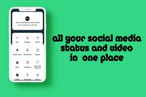 Status saver -Video downloader for social media screenshot 1