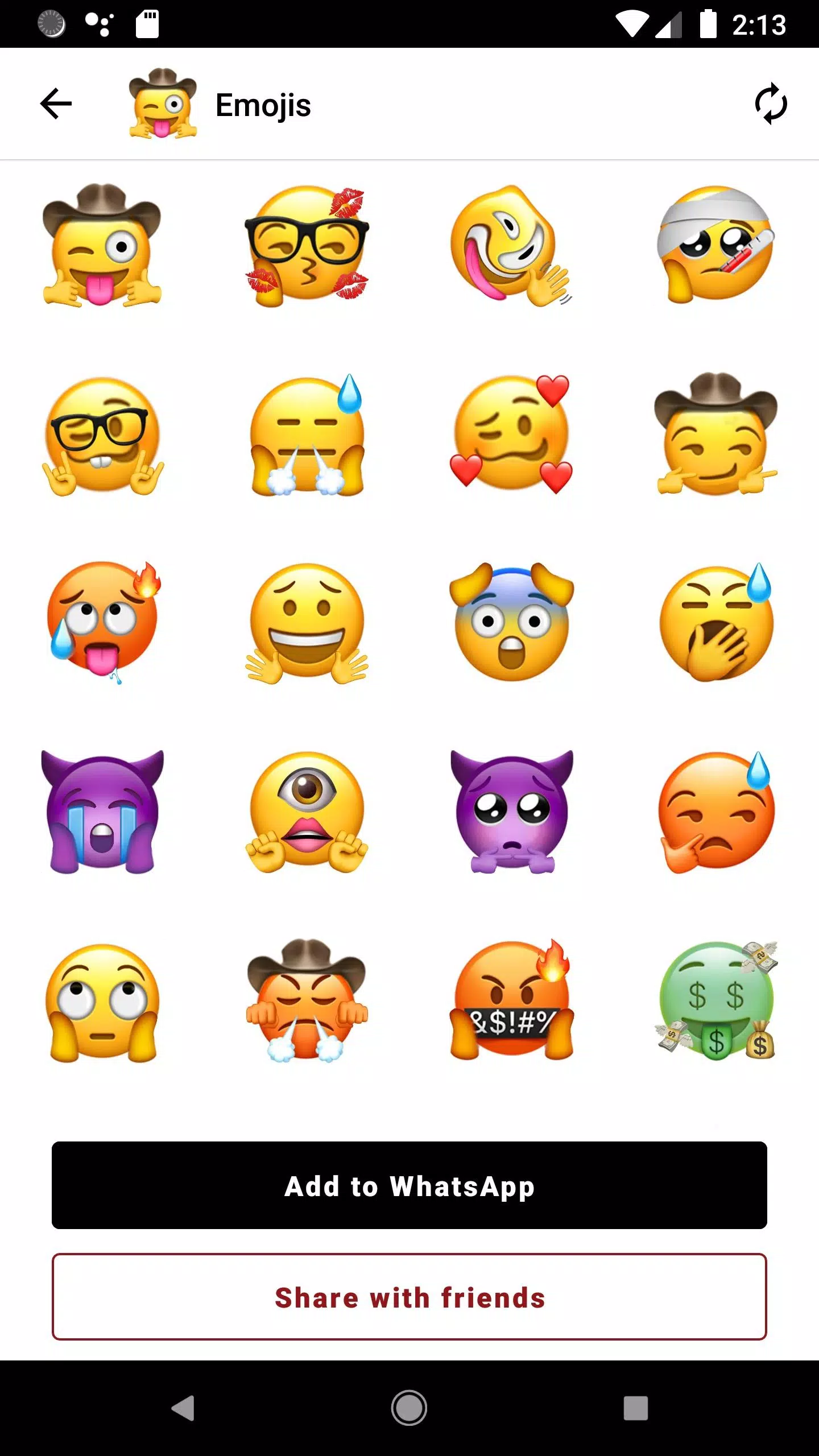 stickers whatsapp zoeken