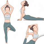 Yoga Stickers Animados