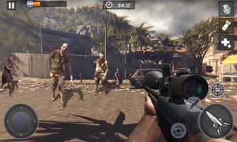 Dead Zombie Battle 2019 - frontier war survival 3d اسکرین شاٹ 1