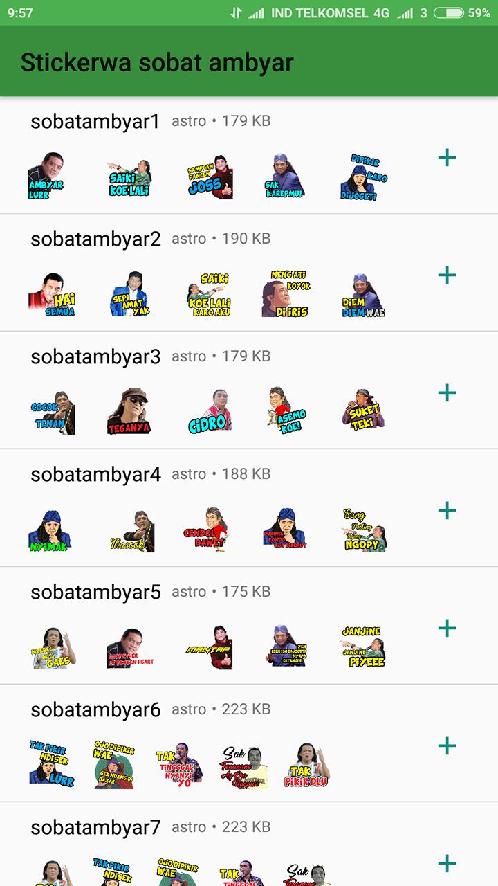 Sobat Ambyar Wasticker Apps For Android Apk Download