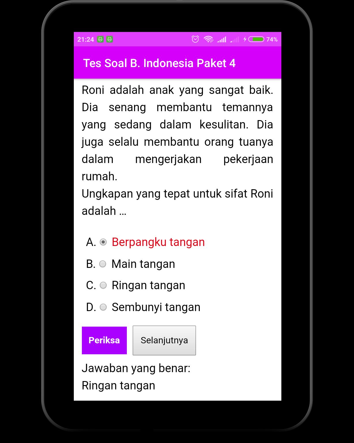 Soal Tes Un Sd Mi 2021 Simulasi Soal Usbn 1 0 4 Apk Android Apps
