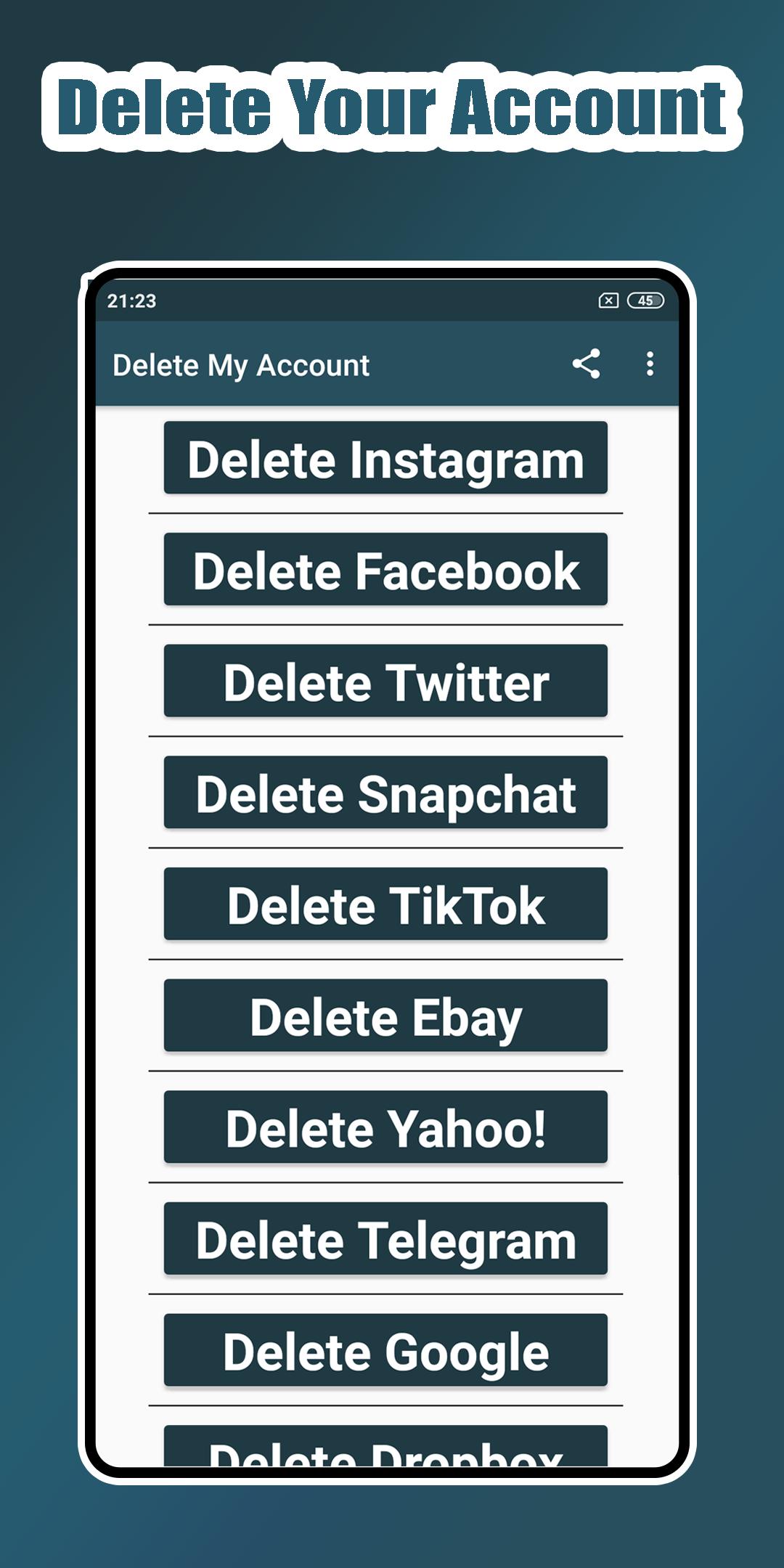 Delete My Account For Android Apk Download - how do i delete my roblox account 2020