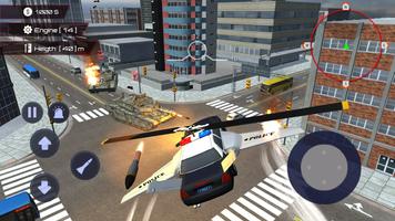 Flying Car Police Game Affiche
