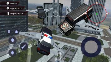Flying Car Police Game скриншот 1