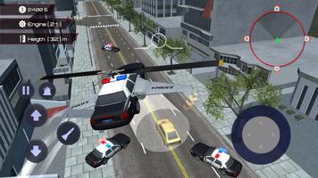 Flying Car Police Game Ekran Görüntüsü 2