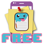 Stickers y notas Free - Stickers en pantalla biểu tượng