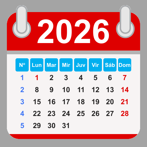 Calendar 2026 - Holidays