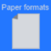 Paper formats 아이콘