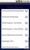 Paper formats اسکرین شاٹ 3