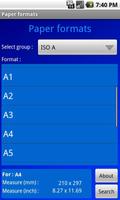 Paper formats پوسٹر