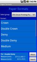 Paper formats اسکرین شاٹ 2