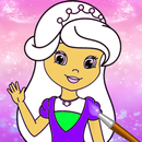 Little Princess Fairy Drawing Coloring Book Pages APK