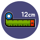 정확한  센티미터 눈금자 : 정확한 줄자 : 길이 측정 APK