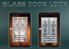 Glass Door Lock Themes الملصق