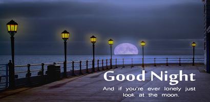 Good Night Greeting Cards. Affiche
