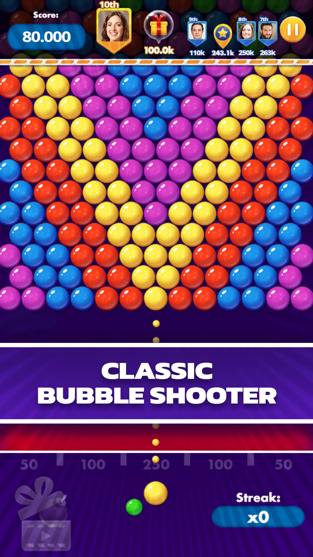 Bubble Shooter  1001Games - Play Now!