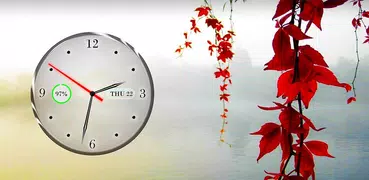 Часы анимированный фон