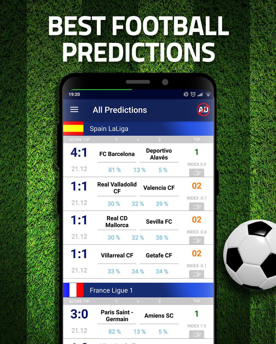Football Predictions pour Android - Téléchargez l'APK