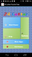 Poster 24 Letter Puzzle Free