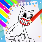 Cartoon cat coloring book アイコン