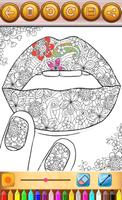 Lips coloring book 截图 2
