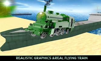 Beach Flying Train Simulator ภาพหน้าจอ 1