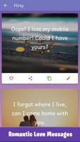 Cute Romantic Love Messages - Love Quotes App 스크린샷 1