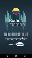 Colombia AM and FM radios poster