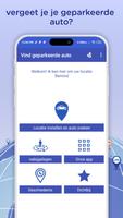 Vind geparkeerde auto-poster