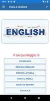 Poster Impara il vocabolario inglese