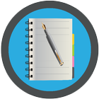 Secure notepad notes checklist ikona