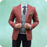 Man Casual Suit Photo Editor أيقونة
