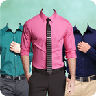 Man Shirt Photo Suit Montage icône