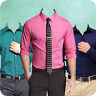 Man Shirt Photo Suit Montage Zeichen