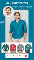 Man Shirt Photo Suit Montage Affiche