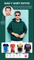 Man T-Shirt Suit Photo Editor Cartaz